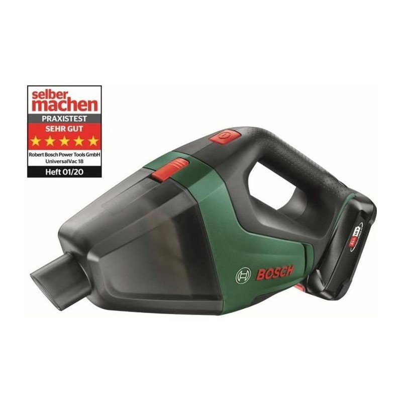 Aspirateur a main sans-fil Bosch - UniversalVac18 SET 1 batterie 2,5Ah