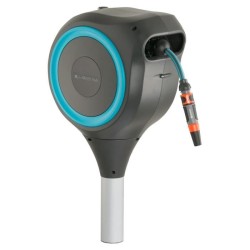 Dévidoir automatique sur pic RollUp S 15 m - GARDENA - Liseret bleu - Enroule...