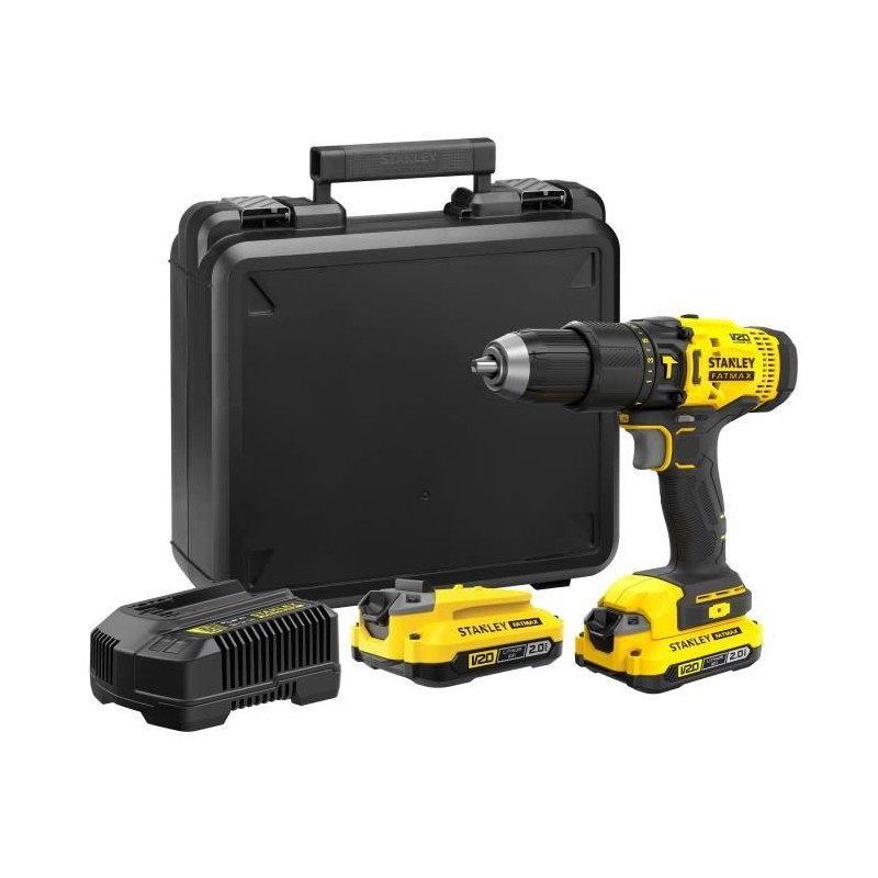 Perceuse visseuse a percussion sans fil - 18V - STANLEY FATMAX V20 - SFMCD711...