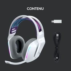 Casque gamer - Sans fil - Logitech G - G733 Lightspeed - PS5, PS4, PC, MAC - ...