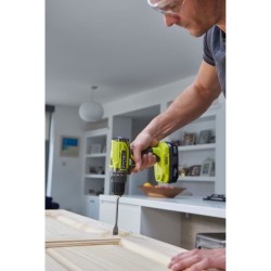 RYOBI - Perceuse-visseuse compacte 18V ONE+ - 2 batteries lithium+ 2,0 Ah - c...