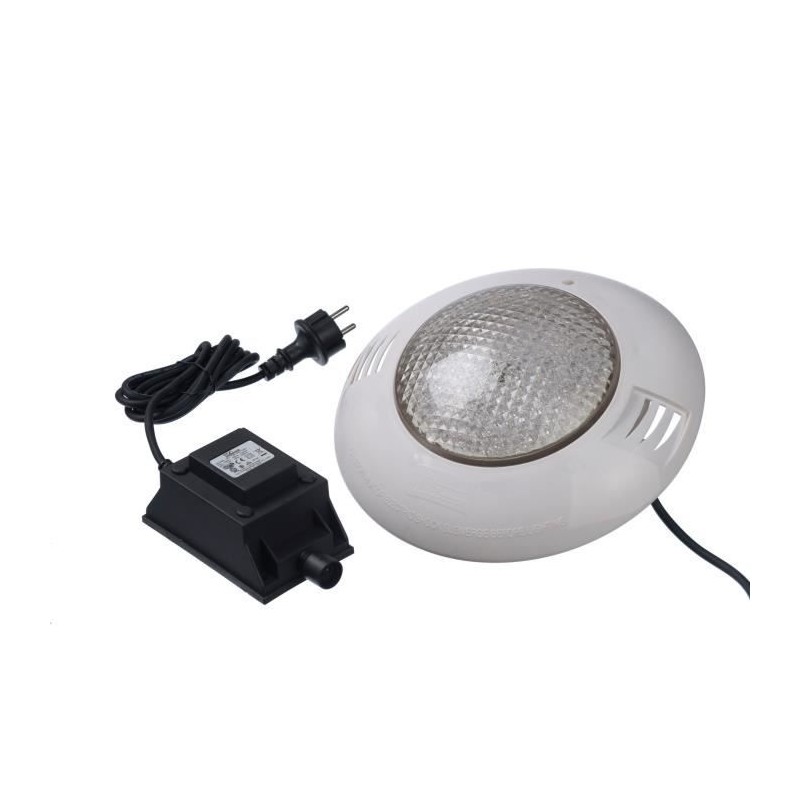 Spot LED 350 blanc pour piscines bois UBBINK - ABS - IP68 - 24W - 12VAC/50Hz ...
