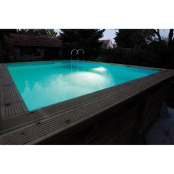 Spot LED 350 blanc pour piscines bois UBBINK - ABS - IP68 - 24W - 12VAC/50Hz ...