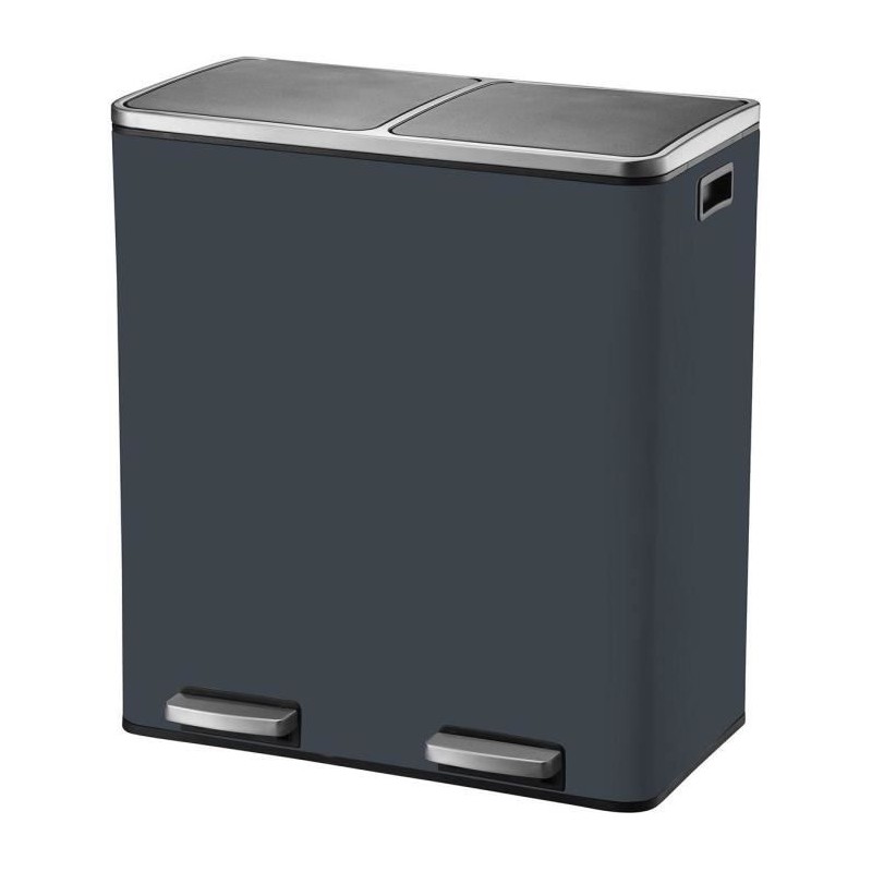 Poubelle de cuisine a pédale tri sélectif - MAJOR - KITCHEN MOVE - 60L (2x30L...