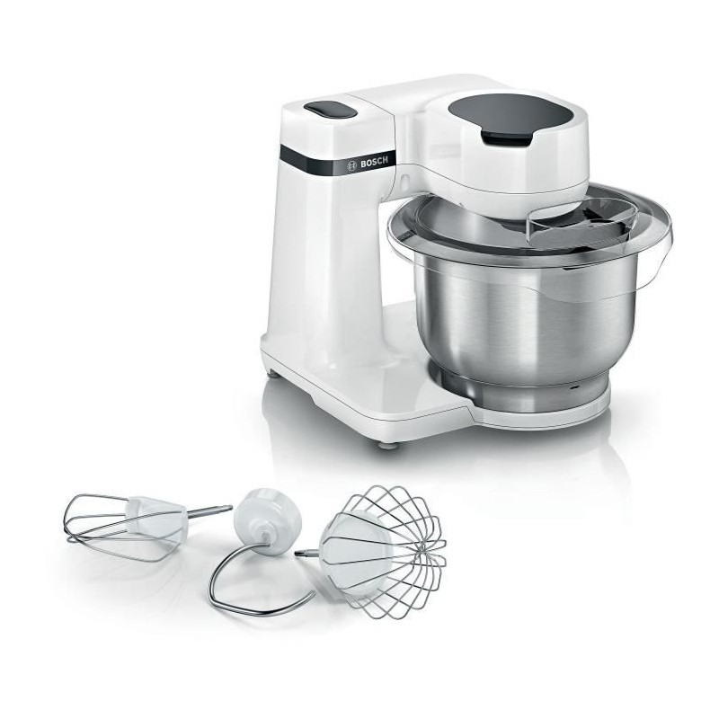 Robot pâtissier - BOSCH - MUMS2EW00E Serie 2 - 700 W - 4 vitesses - Blanc