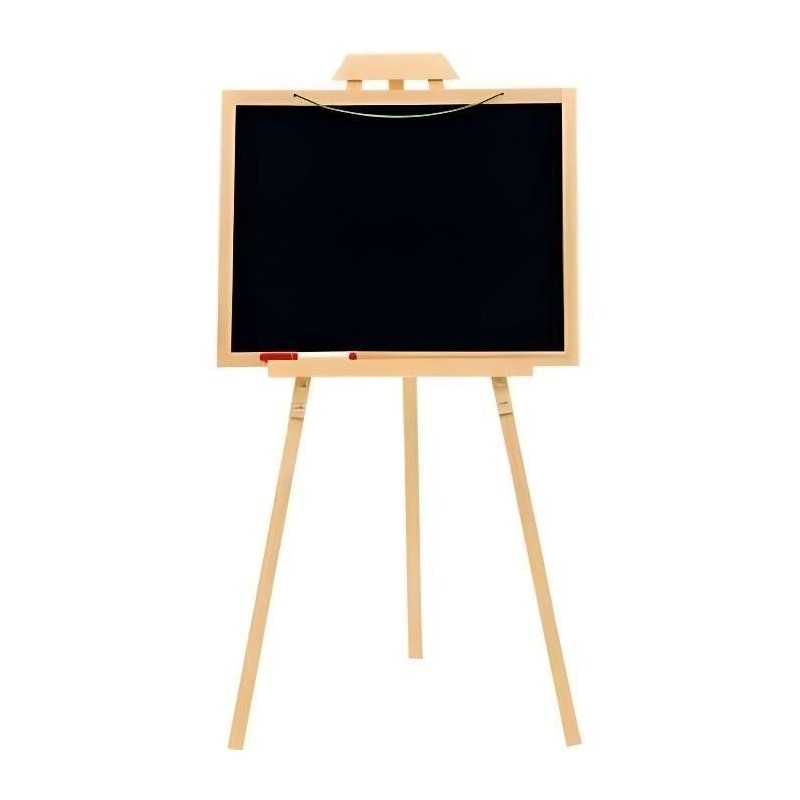 Chevalet créatif en bois - JEUJURA - Ardoise réversible et a suspendre - Lett...