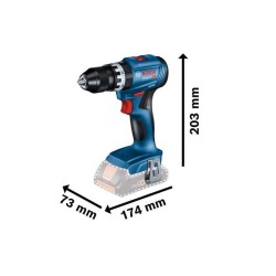 Perceuse a percussion Bosch Professional GSB 18V-45 sans batterie -