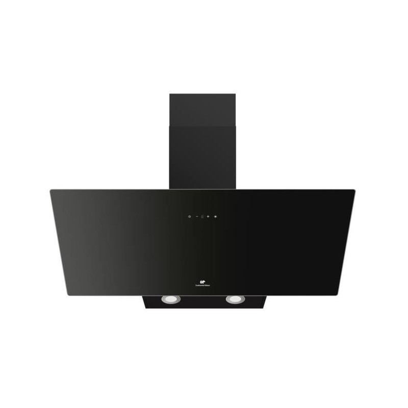 Hotte décorative inclinée - CONTINENTAL EDISON - CEHDI90B - A +++ - L90 cm - ...
