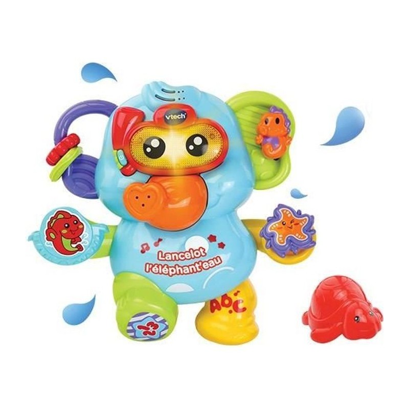 Jouet de Bain VTECH BABY - Lancelot l'Éléphant'eau - Aspergeur d'eau