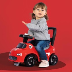 Smoby - Porteur enfant 2 en 1 - Auto Rouge - Coffre sous la selle + klaxon - ...