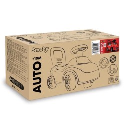 Smoby - Porteur enfant 2 en 1 - Auto Rouge - Coffre sous la selle + klaxon - ...