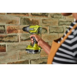 RYOBI - Perceuse a percussion 18V ONE+ - 50 Nm - 500-1800 tr/min + batterie 4...