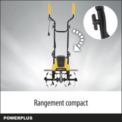 Powerplus Motoculteur Électrique POWXG72010 - 1500 W, 6 Lames, Profondeur de ...
