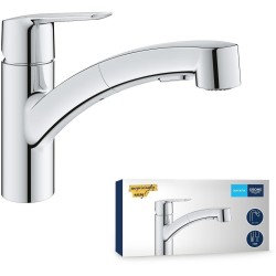 GROHE QUICKFIX Start Robinet de cuisine évier, douchette extractible, inverse...