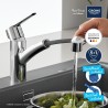 GROHE QUICKFIX Start Robinet de cuisine évier, douchette extractible, inverse...
