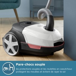 Aspirateur avec sac - PHILIPS - XD6122/12 - Série 6000 -  900W - 77db
