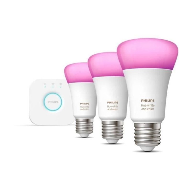 Philips Hue White and Color Ambiance, Kit de démarrage 3 ampoules