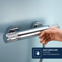 Mitigeur thermostatique Douche GROHE Precision Feel - Chromé - Economie d'eau...
