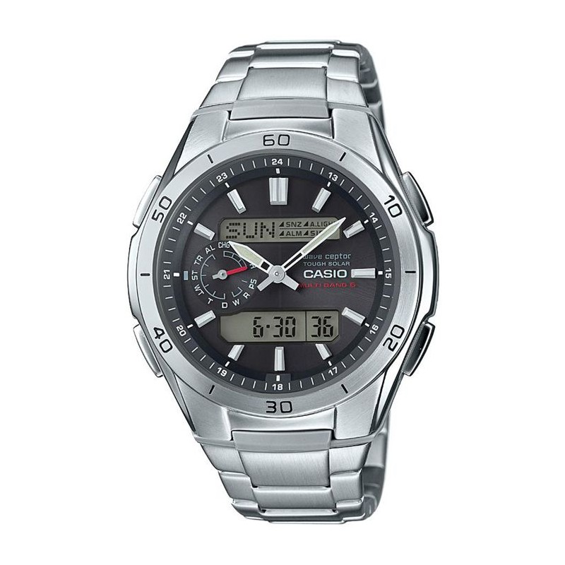 Montre - CASIO - WAVECEPTOR - Acier inoxydable - Quartz - Sport
