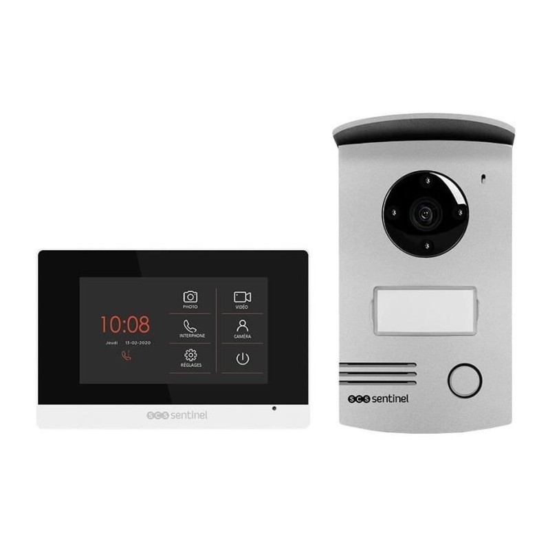 Interphone vidéo filaire SCS SENTINEL VisioDoor 4.3+ avec moniteur tactile 4,...