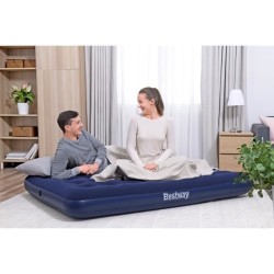 Matelas gonflable camping - BESTWAY - 2 places - 191x137x22 cm avec