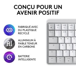 Clavier - Sans fil - Logitech - MX Mechanical Mini -AZERTY - Rétroéclairé - P...