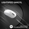 Souris gamer - Sans fil - Logitech G - Pro X Superlight 2 Lightspeed - Blanche
