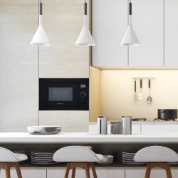 Micro-ondes grill encastrable CONTINENTAL EDISON CEMO25GEB2 Noir L59,5 x H38,...