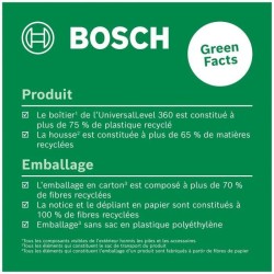 Laser lignes UniversalLevel 360 de Bosch (laser lignes vertical et horizontal...