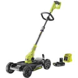 RYOBI - Tondeuse 3-en-1 18V ONE+ - Tondeuse / coupe-bordures / dresse-bord. -...