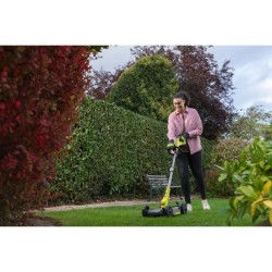 RYOBI - Tondeuse 3-en-1 18V ONE+ - Tondeuse / coupe-bordures / dresse-bord. -...