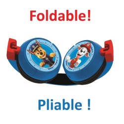 PAT' PATROUILLE - Casque 2 en 1 Bluetooth - Filaire confortable et pliable po...