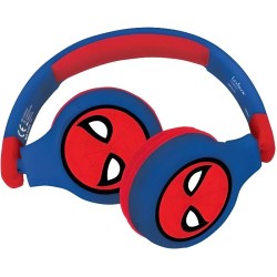 SPIDER-MAN - Casque 2 en 1 Bluetooth - Filaire confortable et pliable pour en...