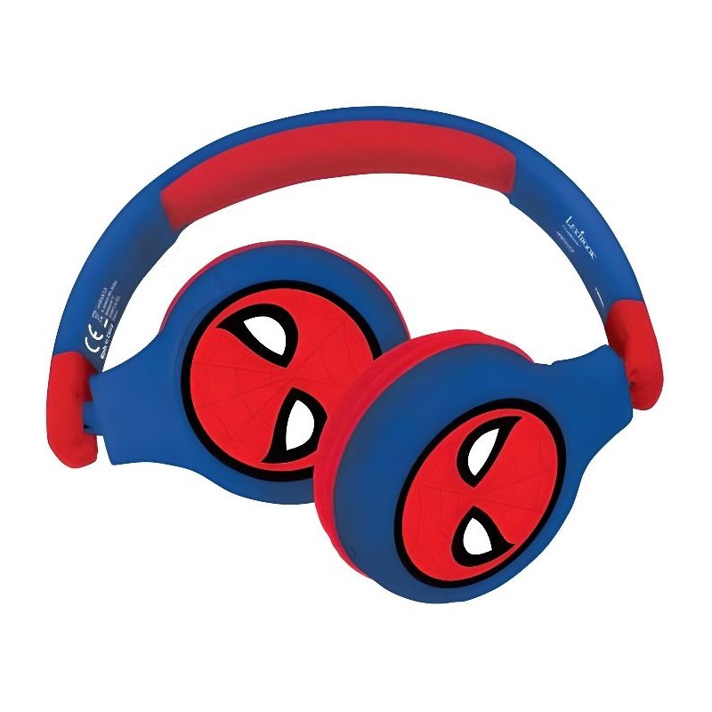 SPIDER-MAN - Casque 2 en 1 Bluetooth - Filaire confortable et pliable pour en...