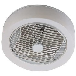 AIR-LIGHT CROWN - Ventilateur de plafond blanc Ø40cm 95W avec couronne d'écla...