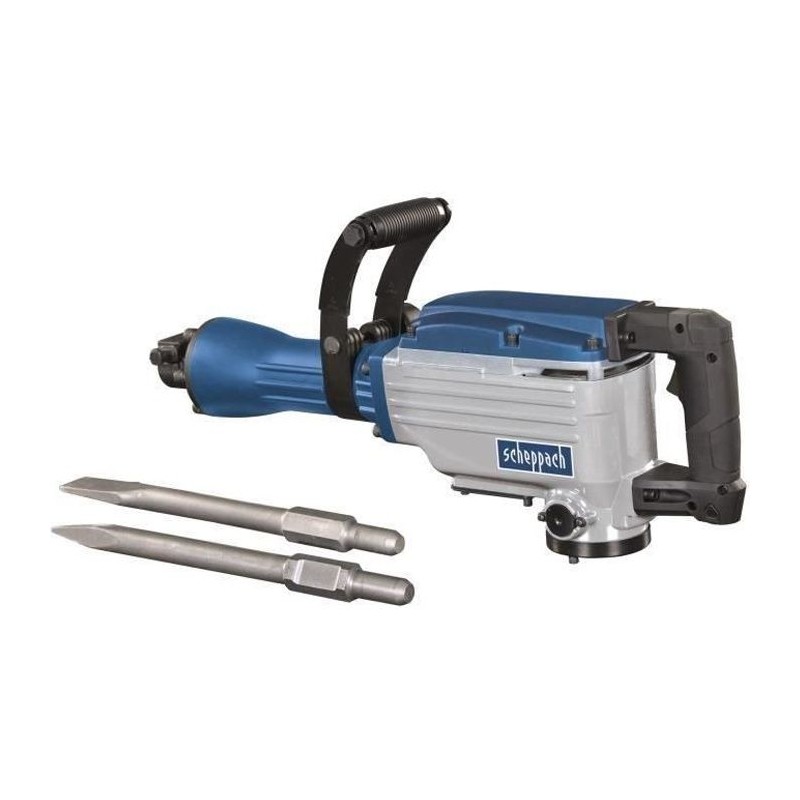 Marteau piqueur SCHEPPACH AB1600 - 1600W, 50 joules, 2 burins et coffret méta...