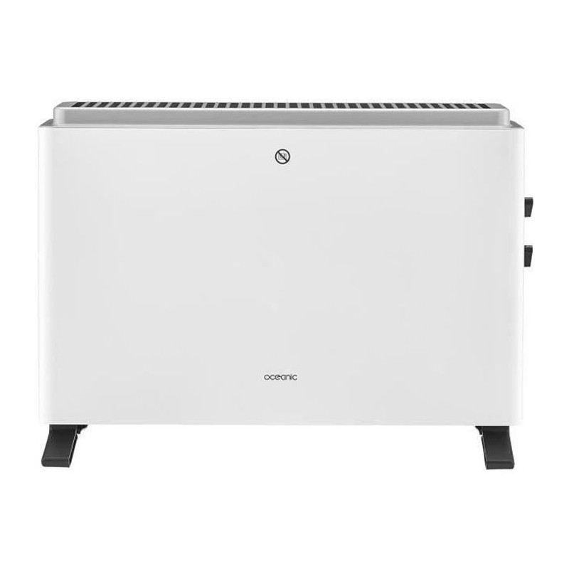 Radiateur convecteur électrique 2000W OCEANIC - 3 puissances - Mobile - Blanc