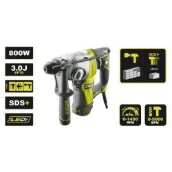 RYOBI - Perforateur burineur SDS+ 800 W 4 modes - 3,0 Joules Epta + coffret, ...