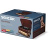 Platine rétro - SENCOR - STT 016 - 6 W - Lecteur CD/cassettes - USB - Marron