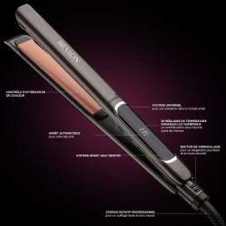 Lisseur REVLON Salon Straight Copper Smoth Styler RVST2175E - plaque céramiqu...