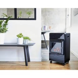 Chauffage d'appoint gaz Butane Favex Ektor Fire - Effet feu de cheminée - 340...