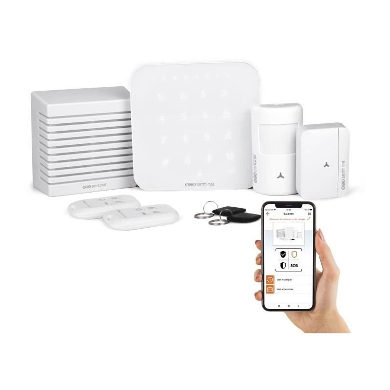 Alarme sans fil connectée Wi-Fi et GSM 4G - KitAlarm - SCS SENTINEL