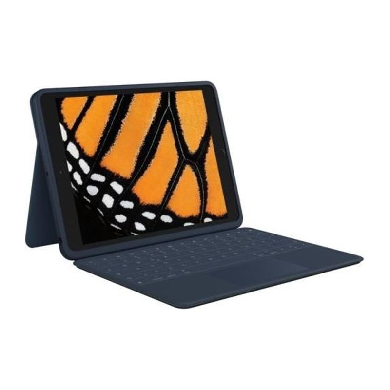 Etui clavier - Logitech - Rugged Combo 3 Touch - AZERTY - Pour iPad (7e, 8e e...