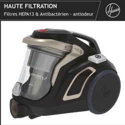 Aspirateur Traineau Sans Sac - HOOVER - HP720PET - 850 W - 68 dBA -