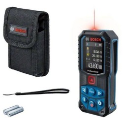 Télémetre laser 2x1,5V GLM 50-27 C rouge avec 2 piles AA - BOSCH -