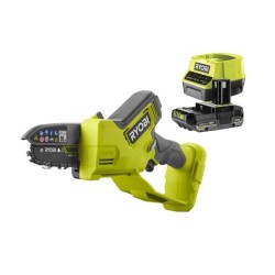 RYOBI - Élagueur a main 18V ONE+ - Brushless- guide 10 cm - 6 m/s - tendeur s...