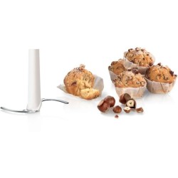 Hachoir BOSCH MMR08R2 - Rouge/Gris - 400W - Capacité 0,8L - Couteau