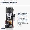 Machine expresso classique - DELONGHI - EC685.BK Dedica Style - Café moulu et...