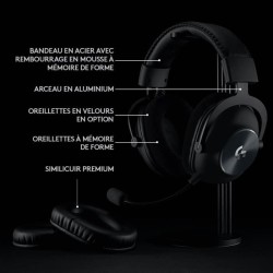 Casque gamer - Sans fil - Logitech G - Pro X - Bluetooth - PC - Noir