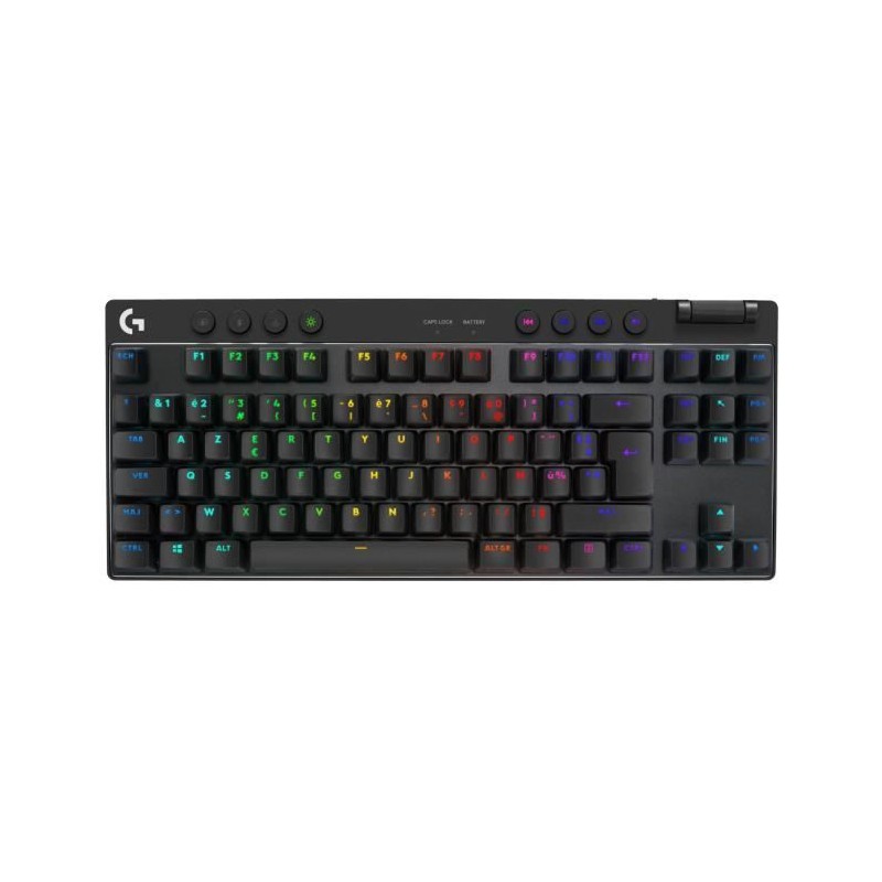 Clavier gamer - Sans fil - Logitech G  Pro X TKL Lightspeed - AZERTY - Mécani...